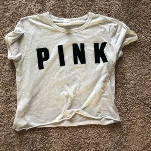 VS Pink Cropped Tee